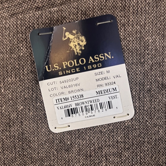 Sold on depop - Brown Tweed Vest, New, Polo - Picture 2 of 3